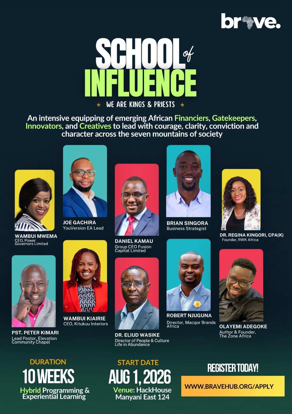 Brave School of Influence poster